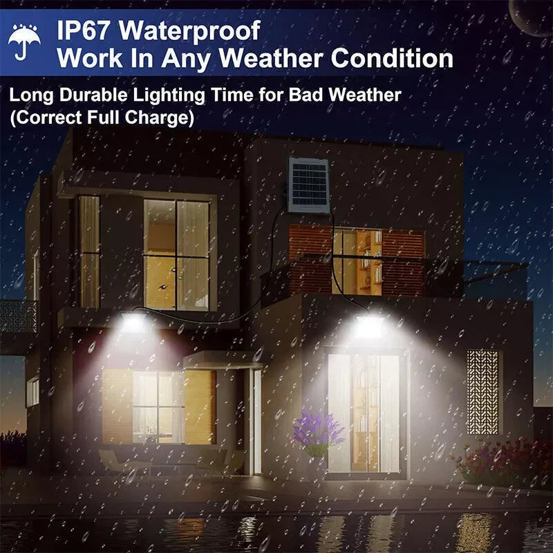 300W LED Solar Street Light Outdoor Flood Lamp Dusk To Dawn Waterproof