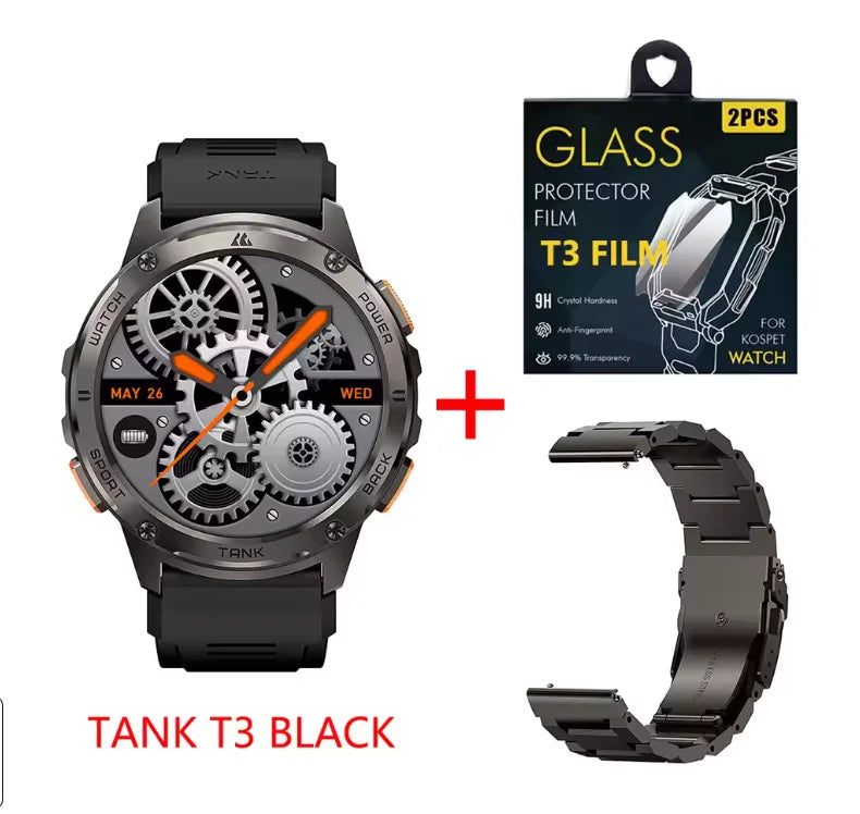 KOSPET Tank T3 Smart Watch For Men With AMOLED Display AI Voice