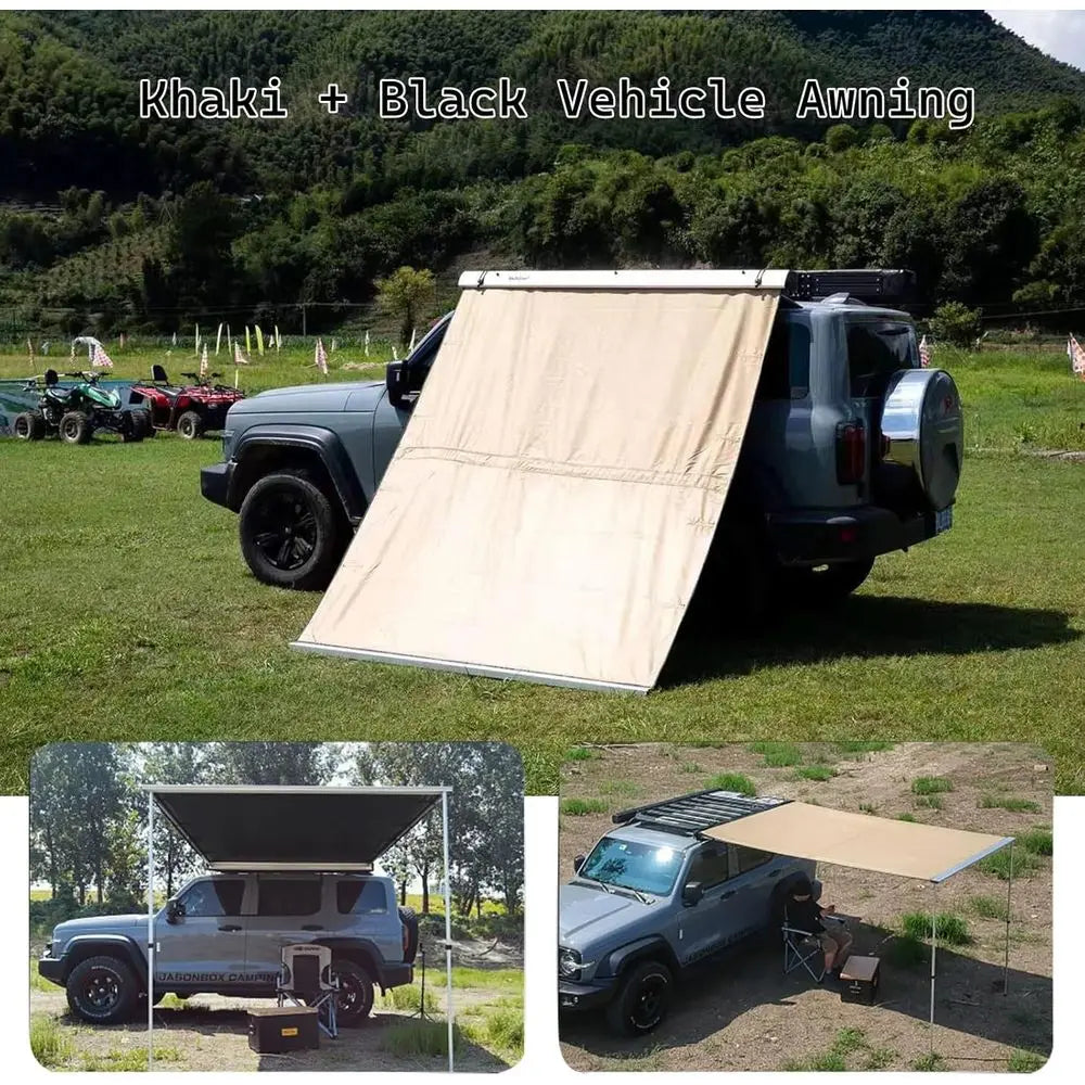 Vehicle Roof Rack Pullout Tent Sun Shade UV50 Plus SUV
