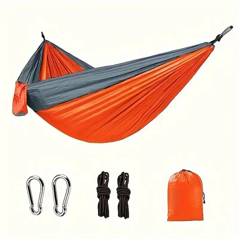 Portable Nylon Camping Hammock For Outdoors And Backpacking