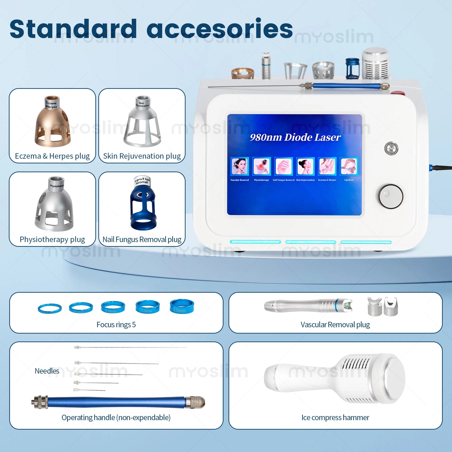 980 Nm Diode Laser Machine For Skin Vein And Nail Fungus Removal