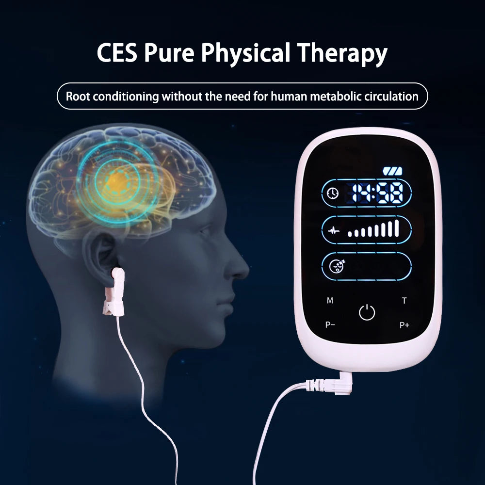 Atang CES Brain Stimulation Device Ear Clip for Sleep Aid